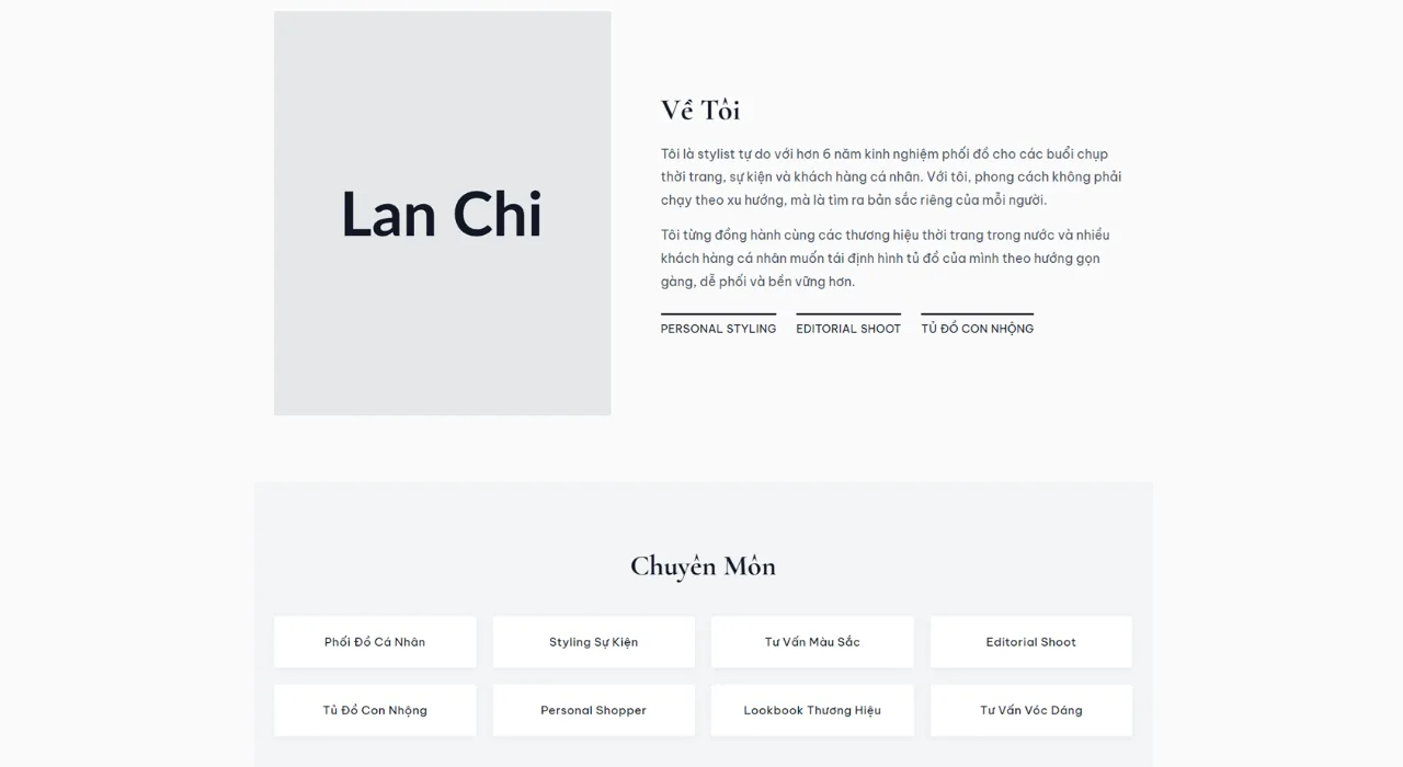 Portfolio Stylist Thời Trang