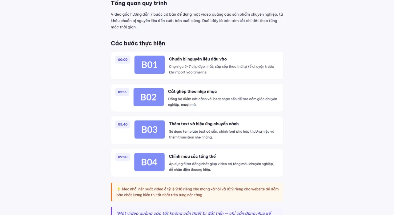 Bài Viết Dạng Recap Video Hướng Dẫn