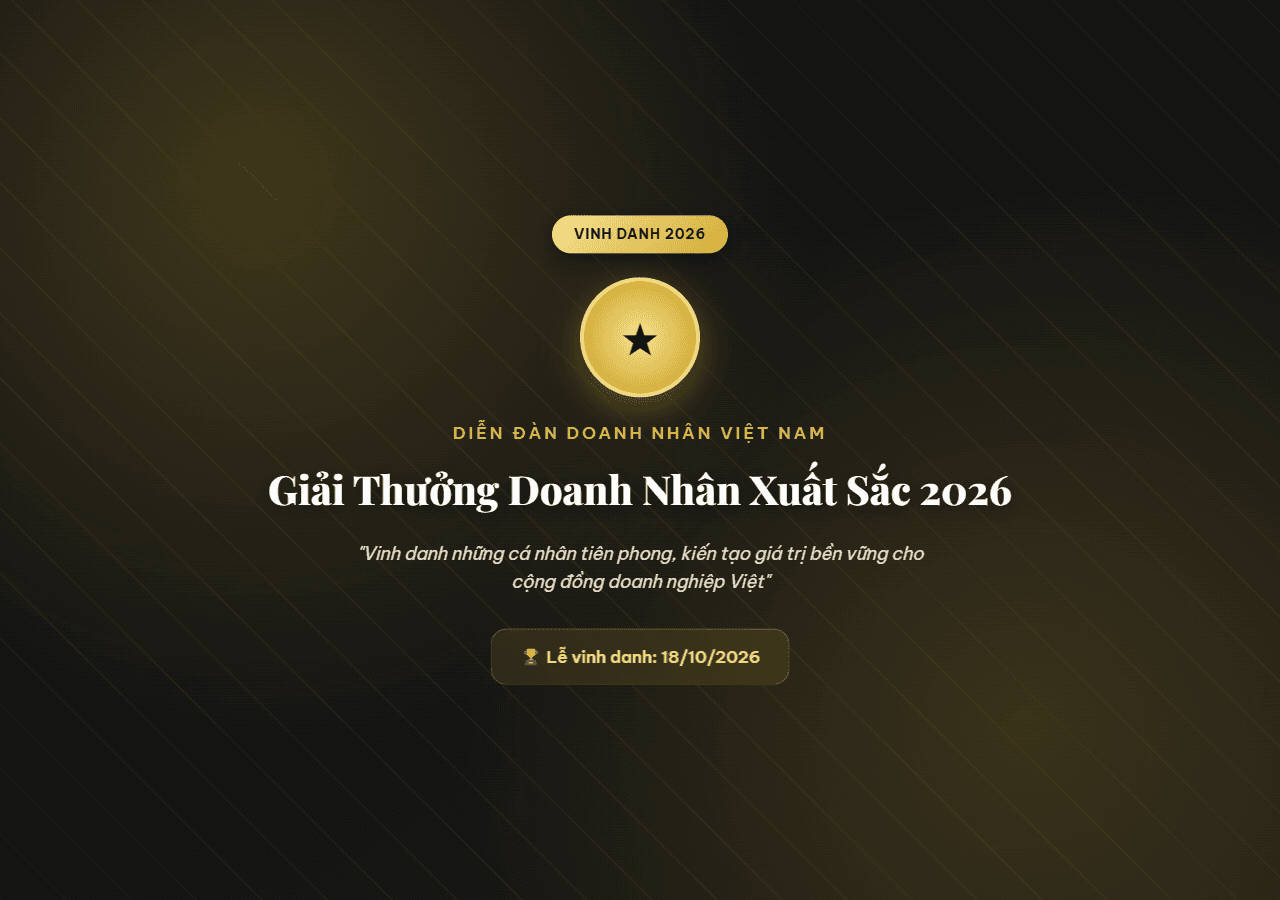 Trang Vinh Danh Giải Thưởng