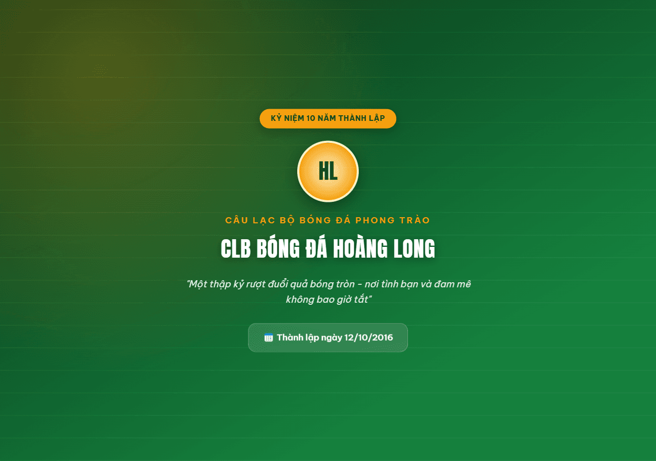 Trang Kỷ Niệm Thành Lập CLB Thể Thao