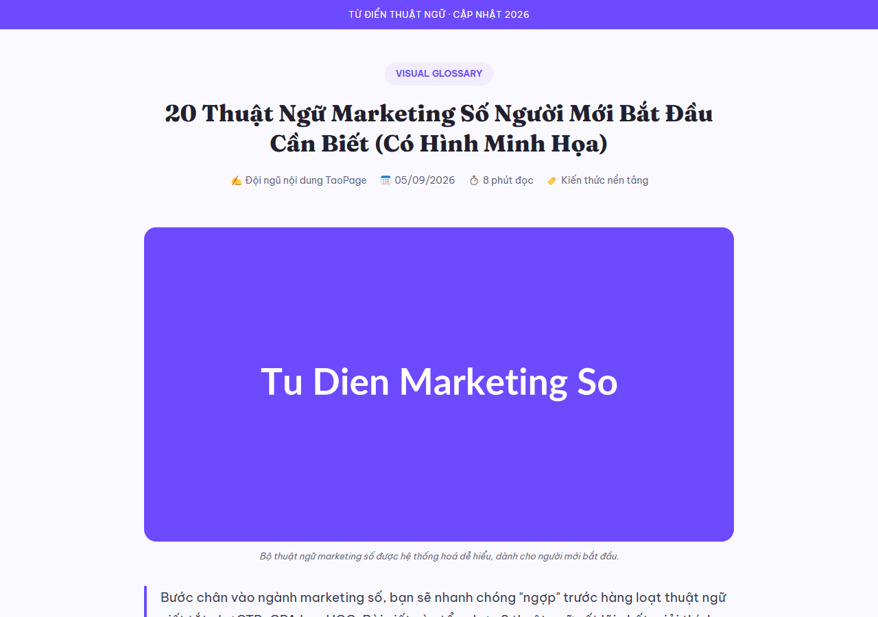 Bài Viết Từ Điển Thuật Ngữ Minh Họa