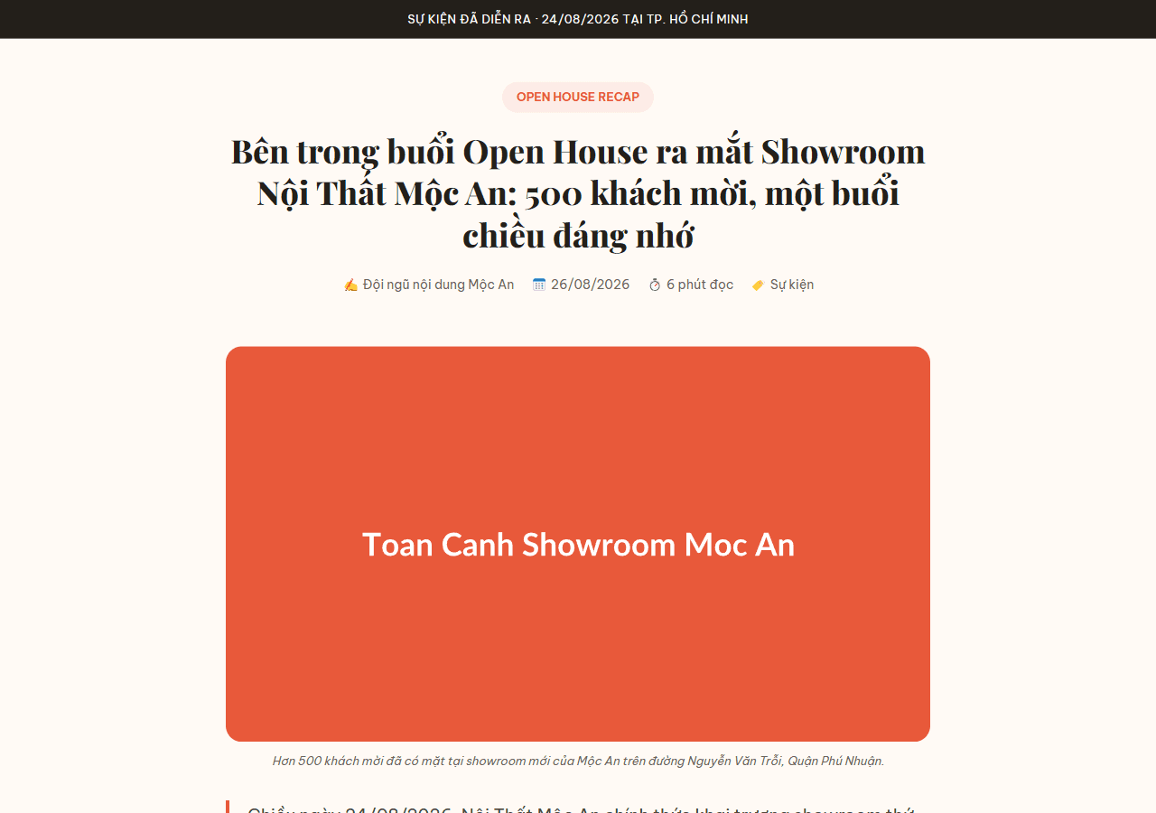 Bài Viết Tường Thuật Sự Kiện Ra Mắt