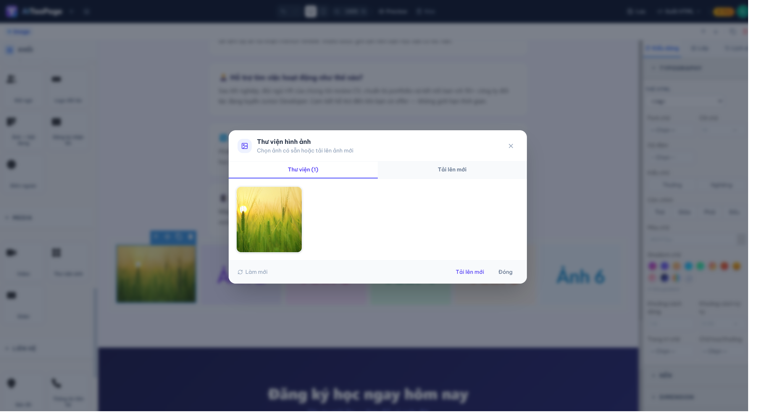 Cách upload hình ảnh trong editor